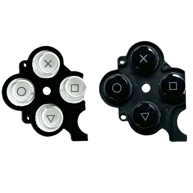 Original Replacement Right ABXY Button Kit Conductive Rubber Pad Functional Buttons for PSP 2000 Game Console