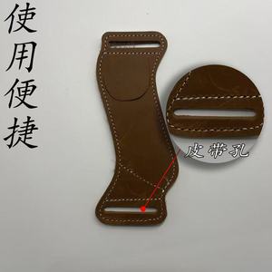 Edc Folding Knife Sheath Leather Case For Outdoor <b>Storage</b> Waist Mount Durable Brown - Product Image 2
