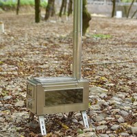 Réchaud de camping en acier inoxydable multifonctionnel, portable, pliable, à bois, pour cuisiner, barbecue de camping