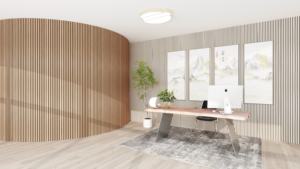 Kasaro แผ่นไม้อะคูสติกสไตล์โมเดิร์นใหม่สำหรับห้องนั่งเล่นห้องนอนโรงพยาบาล - Product Image 6