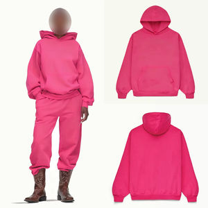 Sweat-shirt à capuche unisexe en molleton doublé 420 g/m², vêtements en coton surdimensionnés, strass, épais, confortable, élégant, pull-over streetwear - Product Image 1