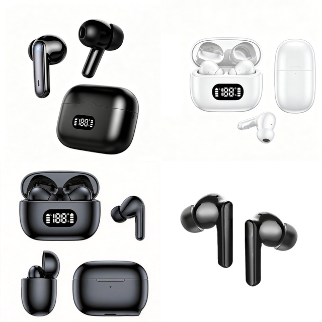 2026 New Arrival Wireless Earbuds Ergonomic In-Ear Comfortable Fit Deep Bass Stereo Audio Mic for Samsung Universal Phone
