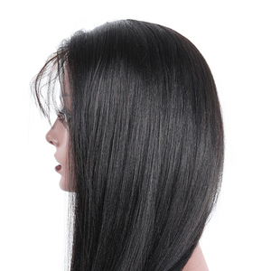 Las ventas de viernes negro venta al por mayor envío gratuito cutícula alineada pelo brasileño sin procesar de la Virgen de cabello humano completo pelucas de encaje recto - Product Image 4