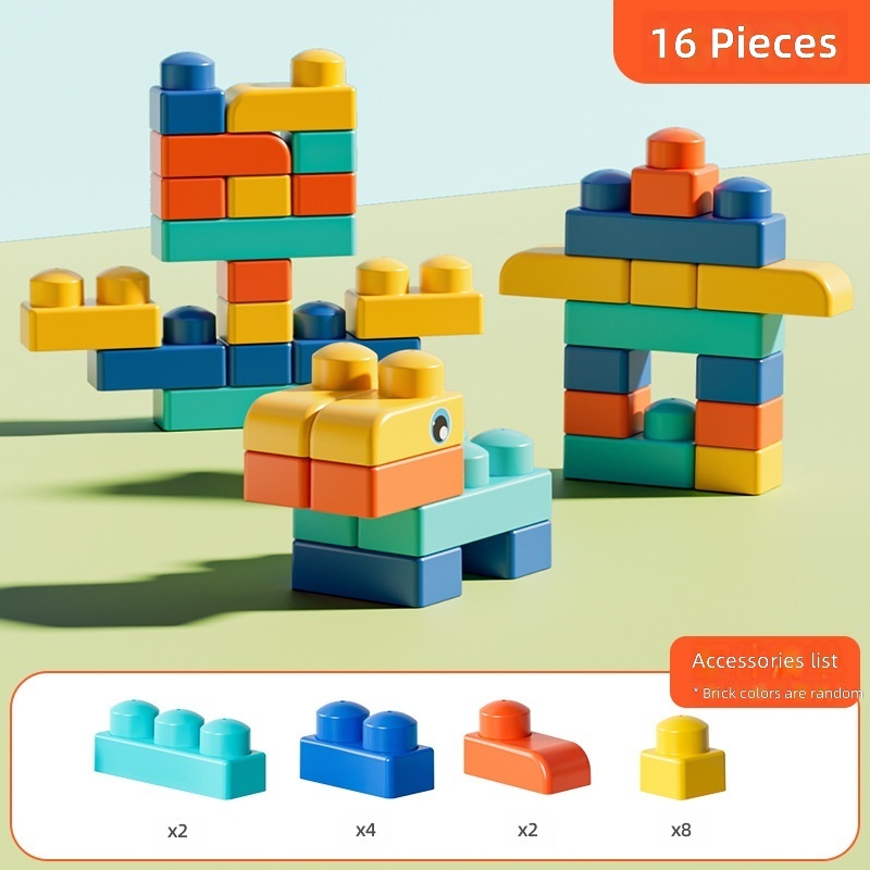 Soft rubber building blocks -16