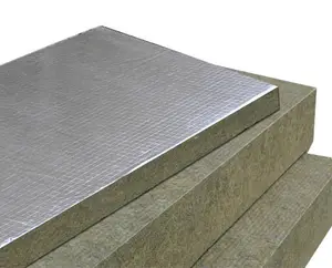 Wol Mineral batu dengan aluminium foil banyak digunakan bahan bangunan isolasi industri