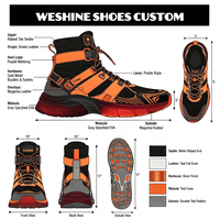 Chaussures de sport antidérapantes personnalisées de haute qualité pour hommes, chaussures décontractées en PU et mesh, design personnalisé, chaussures de course