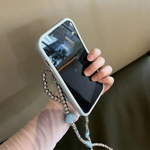 Chaîne de téléphone portable <span class=keywords><strong>Bijoux</strong></span> de mode perlés rayés <span class=keywords><strong>Iphone</strong></span> 11 12 13 14 15 bandoulière femmes bracelet de téléphone perlé avec étui sangle breloques - Product Image 5