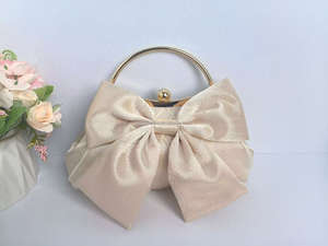 Bolso de Mano de Seda Cuadrado para Fiesta de Noche, con Diseño de Lazo, para Mujer - Product Image 3