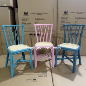 Sillas Infantiles de Ratán Hechas a Mano para Negocios de Alquiler, Asientos Infantiles de Mimbre Natural para Fiestas - Product Image 4