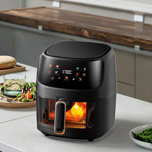 Grande 8L intelligente aria elettrica friggitrice nuovo olio-Free multifunzionale quadrato Cook macchina moderna in plastica Design per auto - Product Image 1