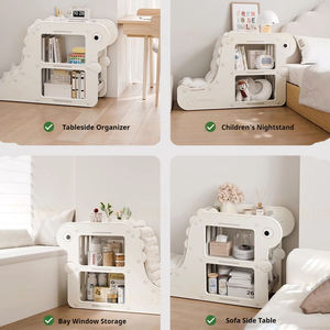 منظم ألعاب الأطفال البلاستيكي متعدد الوظائف من هوبيتري، رف تخزين ومنظم ألعاب ورف كتب، أثاث حضانة - Product Image 5