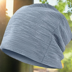 NEXO INDUSTRIES Gorro de verano unisex, fino, hueco, transpirable, de algodón artificial, holgado, para dormir, para quimioterapia, tipo beanie grueso - Product Image 2