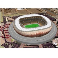 Stade de football préfabriqué LF avec toit rétractable