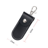 Estuche Protector de Cuero para Memoria USB con Logotipo, Adaptador para Sandisk, Bolsa Negra para Memoria USB Netac, Fundas para Pendrive
