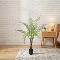 Plante artificielle en plastique, fougère, 120 cm, durable, pour la décoration paysagère intérieure