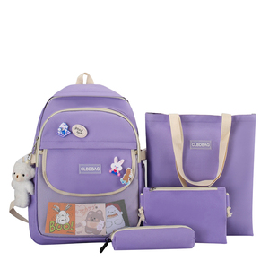 MARKSMAN-Bolso de moda <span class=keywords><strong>para</strong></span> chicas <span class=keywords><strong>adolescentes</strong></span>, conjunto de 4 piezas, mochila escolar bonita, <span class=keywords><strong>2022</strong></span> - Product Image 2