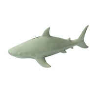 En gros Bois Effet Résine Figurine Requin Plage Nautique En Polyrésine et Métal Sirène Décoratif Girouette