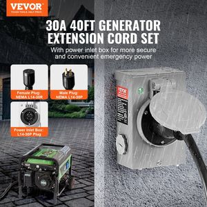 DB vente en gros 30 A générateur cordon Kit de boîte d'entrée d'alimentation 40 FT NEMA L14-30P/L14-30R STW 10 AWG générateur de puissance pièces accessoires - Product Image 2