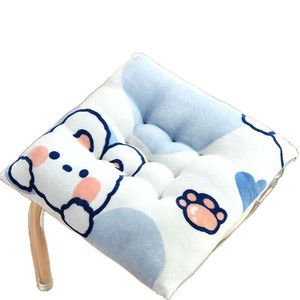Anime Cartoon Square Chair Cushion Crystal Velvet Pressure Relief Seat Pad For Office Student <b>Stool</b> - Product Image 5