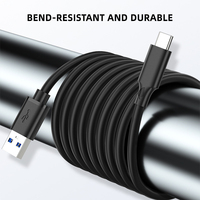 Cables de Datos Tipo C USB 3.0 a Tipo-C, Cable de Carga Rápida de 10 Gbps para Disco Duro de Coche y Teléfono