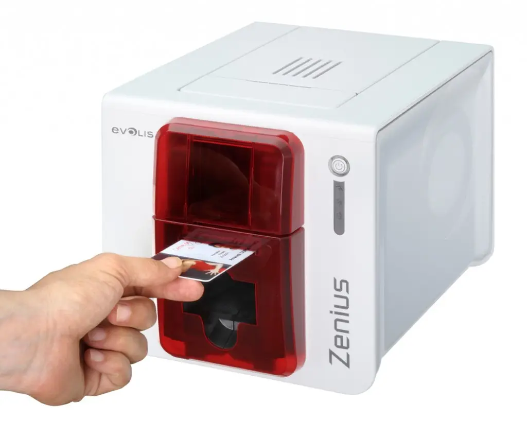 Hochleistungs-Evolis Zenius Zuverlässig ster automatischer PVC-Karten drucker Einseitiger ID-Karten drucker