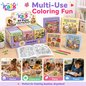KAIX - Juego de Libros para Colorear Personalizados a Bajo Precio, 64 Estilos, Libros de Dibujo para Niños, para Regalos Promocionales y Suministro al por Menor - Product Image 3