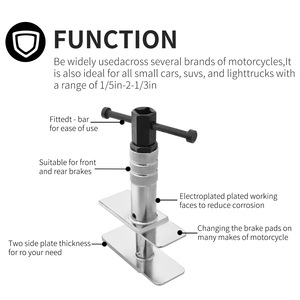 Herramienta compresora de pinzas de freno para motocicletas Harley, Yamaha, Victory, Indian: Reparación y reemplazo de pinzas flotantes delanteras de aleación de acero. - Product Image 2