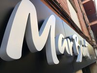 Enseigne de réception de bureau en métal découpé au laser en acrylique, signalétique de bâtiment, logo de salon de beauté, enseigne murale, lettres de logo personnalisées