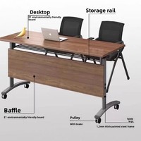 Fabricant professionnel de bureaux d'ordinateur rectangulaires, design pliable pour une utilisation dans le salon, style moderne, construction en bois durable