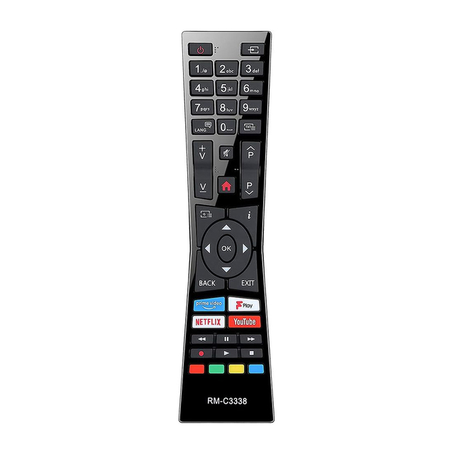 For JVC Remote YiBiChin RM-C3338 RC43101P Remote Control with Prime Video Fplay YouTube and NETFLIX Button No Setup Required