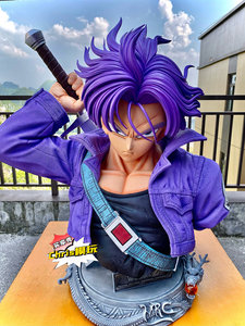 Figura de Acción de Resina de Son Goku DBZ GK Trunks, Tamaño Real 1:1, 90 cm, Resina Polystone, Guerrero del Futuro, para Exhibición y Colección - Product Image 2