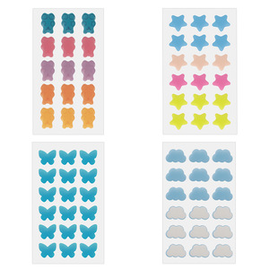 Patchs anti-acné colorés personnalisés, 24 pièces, forme cœur, compatibles maquillage, traitement de l'acné pour peaux grasses et mixtes - Product Image 5