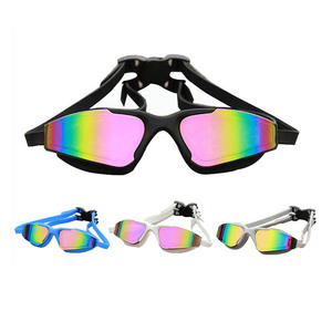 नवीनतम आगमन कस्टम डिजाइन वाटरप्रूफ व्यापक दृष्टि रंगीन एंटी कोहरे Uv400 तैरने गोल्स - Product Image 2