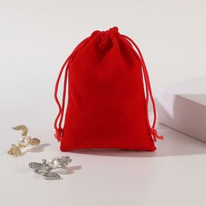 Wholesale New Design Soft Velvet Drawstring Gift Bags <b>Recyclable</b> Pouch for Jewelry Gem Necklaces Watches - Product Image 6