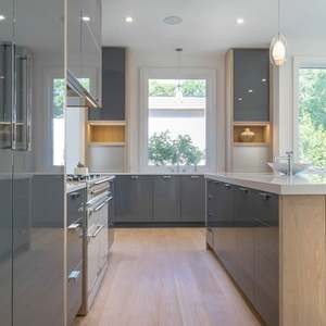 Factory Supply Luxury Modern Grey Kitchen Cabinets Kitchen Design Kitchen Base Unit - Product Image 4