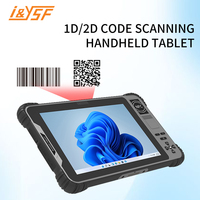Tableta robusta con Windows i5 de 10 pulgadas con escáner de código de barras 1D/2D y NFC, terminal portátil con Windows para logística y almacén