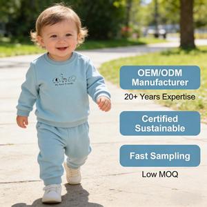Ensemble sweat-shirt et pantalon en molleton imprimé animal pour bébé garçon, tenue pour nourrisson et tout-petit, ensemble de vêtements pour bébé - Product Image 1
