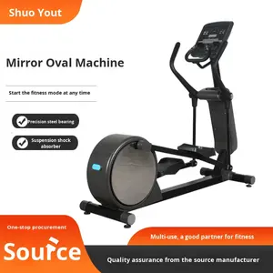 Alat <span class=keywords><strong>Stepper</strong></span> Olahraga Gym yang Dapat Disesuaikan untuk Penggunaan di Rumah, Mesin Jalan Kaki di Ruangan, Trainer Elips Kecil dengan Cermin - Product Image 3