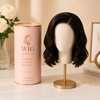 Tubos de Envío de Lujo Biodegradables Personalizados Recuperables para Pelucas, Cajas Cilíndricas de Papel para Salones de Belleza, Venta al por Mayor
