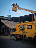 Système de montage solaire au sol Support de panneau solaire en acier C Structure de montage PV