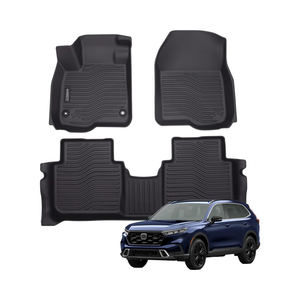 <span class=keywords><strong>Tapis</strong></span> de sol JIAYE en <span class=keywords><strong>caoutchouc</strong></span> TPE noir toutes saisons, inodores et antidérapants pour <span class=keywords><strong>Honda</strong></span> CR-V 2023-2026 (y compris hybride) – Accessoire - Product Image 1