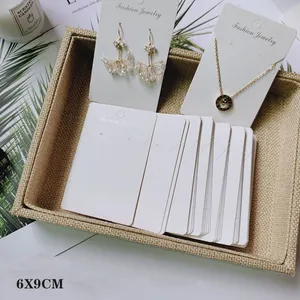 Brand Logo Display Custom Wholesale Hot Paper Card Jewelry Earrings Packing Necklace for Wholesale Jewelry Store