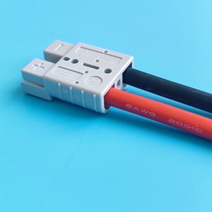 بطارية atif16949 V 50A في اتجاهين قابس تيار مستمر توصيل سريع 6AWG سلك شحن ثقيل عالي التيار كابل طاقة نايلون للسيارات - Product Image 4