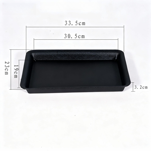 <span class=keywords><strong>Sottovaso</strong></span> <span class=keywords><strong>Rettangolare</strong></span> Spesso e Satinato, Base in Plastica per Vasi di Fiori, Vassoio Raccogli Acqua per <span class=keywords><strong>Bonsai</strong></span> e Piante in Vaso - Product Image 6