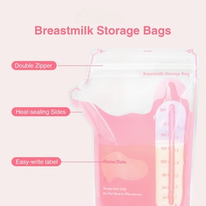 Sacs de conservation du lait maternel SANS BPA, avec anneau de détection de température, en matériau de qualité alimentaire, emballage personnalisé imprimé, adaptés au congélateur - Product Image 4
