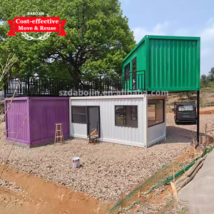 Casa Contenedor Prefabricada Completamente Amueblada de Grecia Construcción en Acero y Panel Sándwich <span class=keywords><strong>para</strong></span> Villas o Cafeterías - Product Image 1