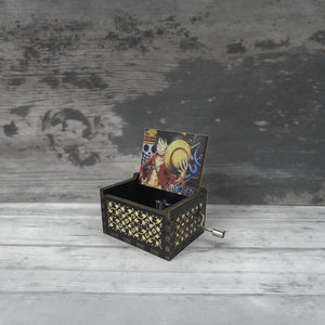 Mini boîte à musique à manivelle, thème de navigation, boîte à musique à manivelle en bois, thème Anime - Product Image 4