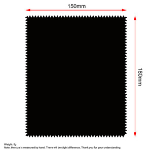 Paño de limpieza de microfibra negro para gafas, rectangular, reutilizable, para gafas de sol y lentes, verano 2021 - Product Image 5
