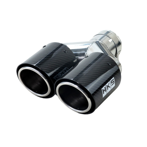 Factory customized HKS Dual Carbon Fiber Exhaust tips double outlet Muffler tail pipe Exhaust Upgrade