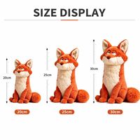 Peluche personnalisée en forme de renard, directement de l'usine, à partir de vos designs (OEM/ODM), poupée de personnage en peluche pour marques IP originales